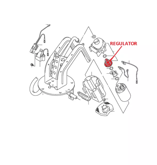 NEU Kraftstoffdruckregler SUZUKI GSF 1250 BANDIT 15610-18H00-000 Kraftstoffpumpe 3