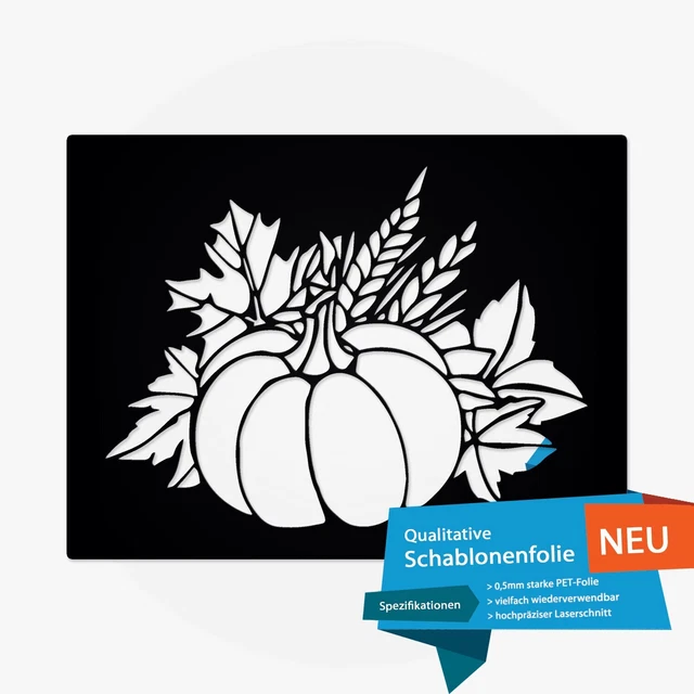Schablone im Halloween Kuerbis v16 Design