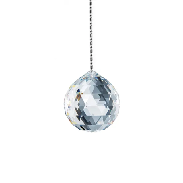 Swarovski 50mm Crystal Clear Faceted Sphere Prism Ball Fengshui Sun Catcher