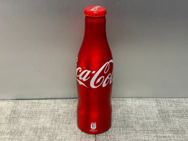 Coca Cola Aluminium Flasche Bottle Regular Germany 2014 Voll