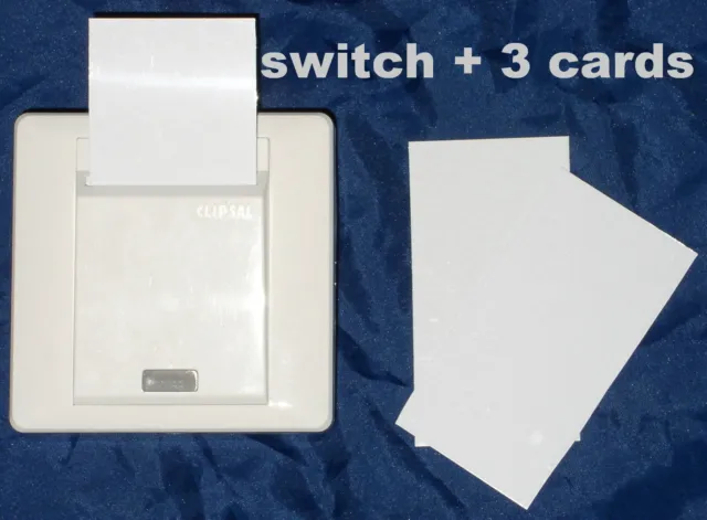 Clipsal E2031EKT Key Card Controlled Switch & 3 KeyCards, 16A, as used in hotels