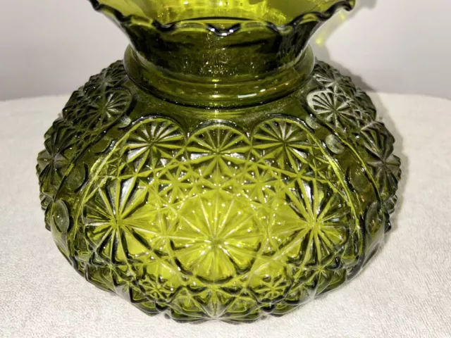 Vintage/Antique Green Glass Lamp Shade-Oil-Electric-Parlor-Desk-Table