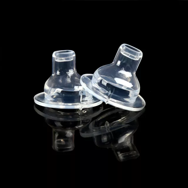 2Pcs Baby Kids Feeding Nipple Kid Silicone Wide Caliber Bottle Pacifier N&ZK WS