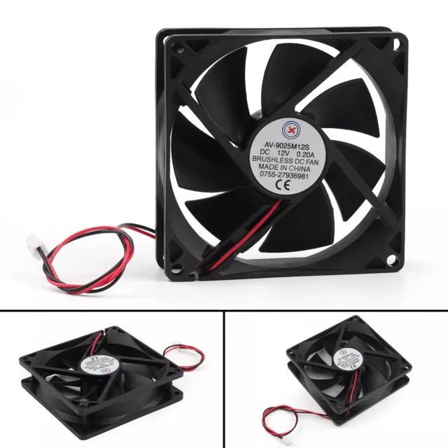 DC Brushless Cooling Fan 12V 0.2A 9025S 90x90x25mm 2 Pin CPU Computer Fan