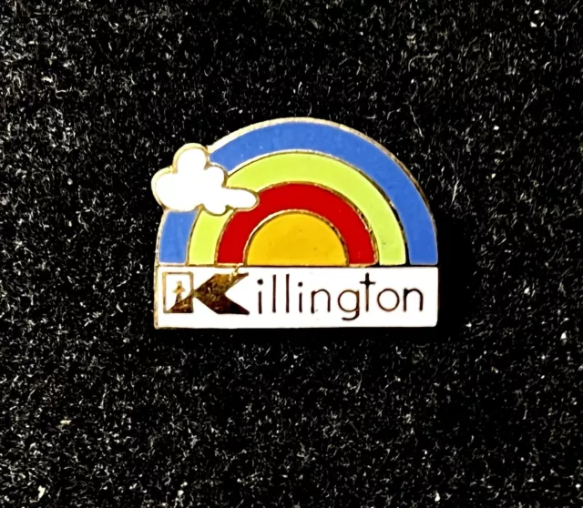 KILLINGTON Pin Vintage Skiing Ski Badge VERMONT VT Resort Souvenir Travel Lapel