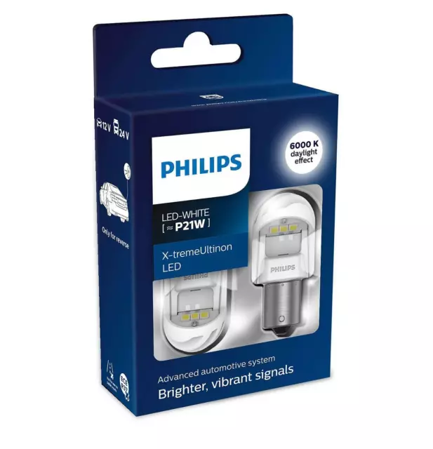 PHILIPS X-TREMEULTINON GEN2 LED P21W Ampoules inversees 11498XUWX2