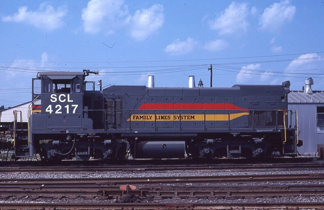 ORIGINAL 1979 RAILROAD SLIDE SCL SEABOARD COAST LINE 4217 Augusta GEORGIA CSX