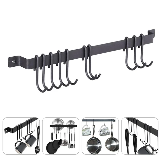 Hanging Pot Rack Kitchen Rack Wall Shelf Brackets Handrail Brackets Pot Cover