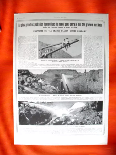 La Grange Press Advertisement Plater Mining Company Exploitation Gold Mine 1912