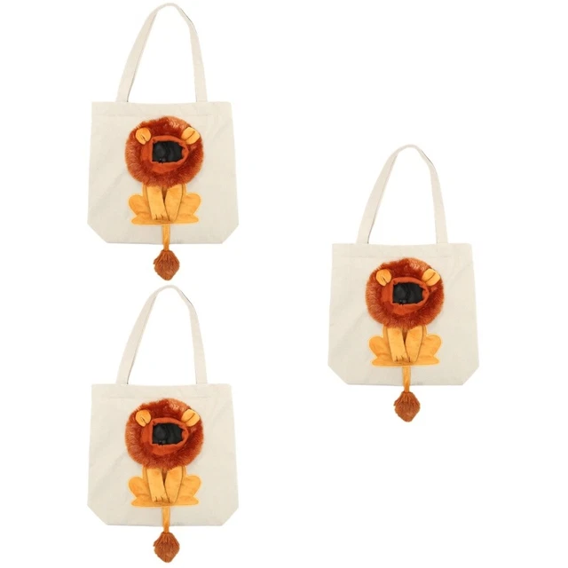 3pcs Cat Carrier Cats portables Small Pet Tote Tote Tote Small Dog Single Sac à
