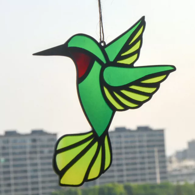 2 piezas decoración de colibrí acrílico atrapaste luces colgantes desde techo