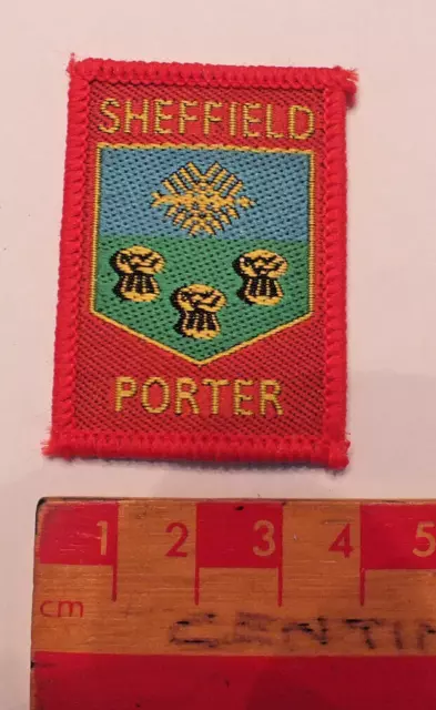 Vintage Boy Scouts Sheffield Porter District County Area Badge (C)