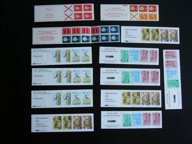 Niederlande - kleines Lot von 22 Markenheftchen postfrisch + gestempelt