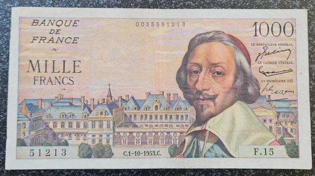 1000 Francs COMMERCE ET INDUSTRIE FRANCE 1944 F 39 12,560890,a