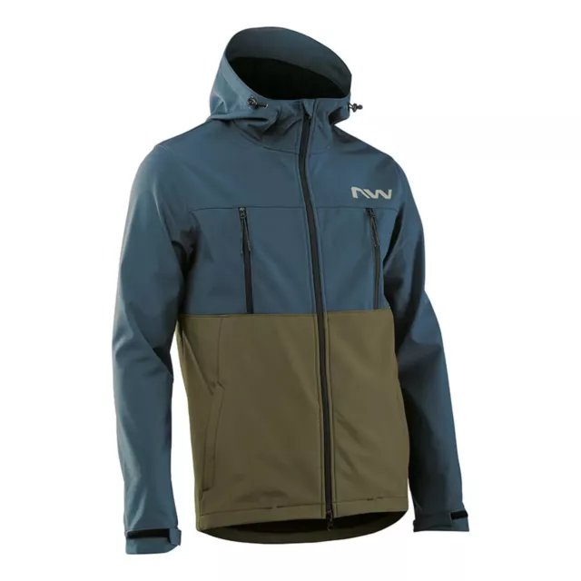 NORTHWAVE EASY OUT JACKET Veste de cyclisme homme bleu foncé/kaki *NEUF*