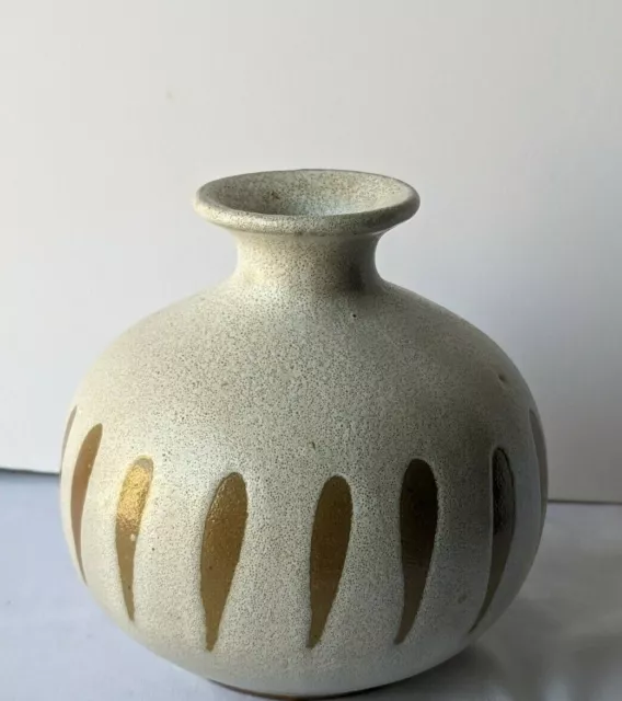 Mid Century Mod Japanese Art Pottery Bud Vase. Otagari Mercantile Co./Omc Japan