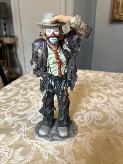 Emmett Kelly Jr Flambro First Edition 463/1200 Hobo Clown "Looking Out to See"