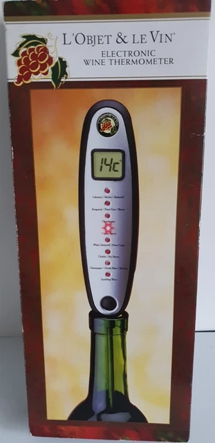 Termómetro de vino L 'Objet & Le Vin sonda plegable electrónica