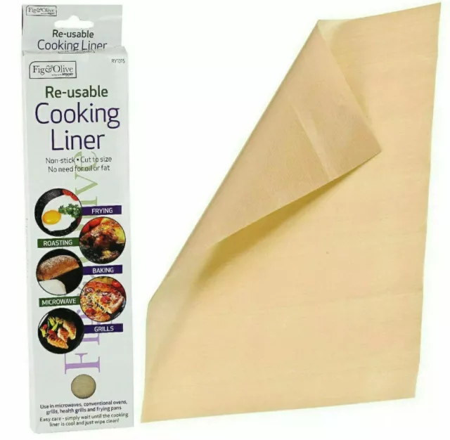 Reusable Oven Grill Microwave Non Stick Cooking Liner Baking Roasting Sheet 