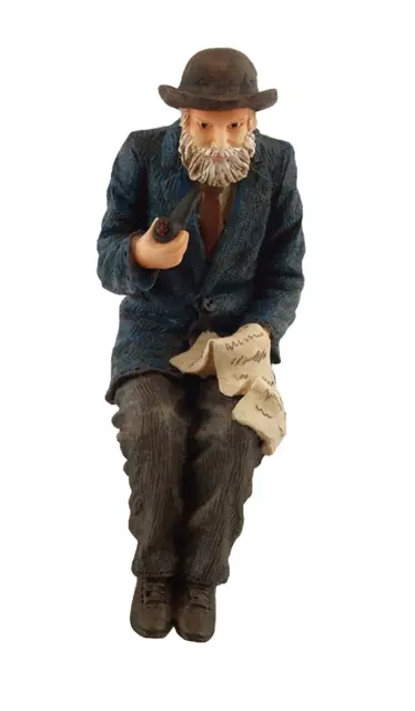 DOLLS HOUSE DOLL 1/12th SCALE "GRANDFATHER"  FIGURE WITH PIPE