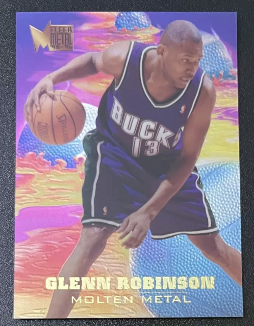 GLENN ROBINSON 1995-96 Metal Molten Metal Big Dog Card Bucks Spurs Hawks  76ers (x)