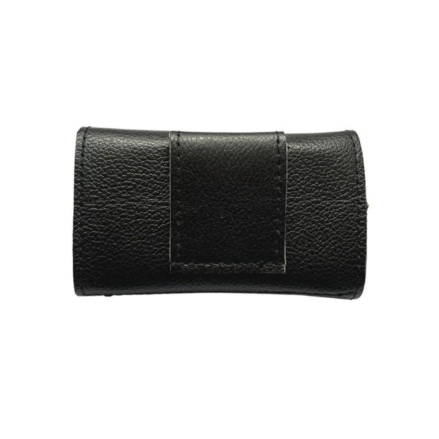 Funda de cuero para lector Dexcom G7, negra