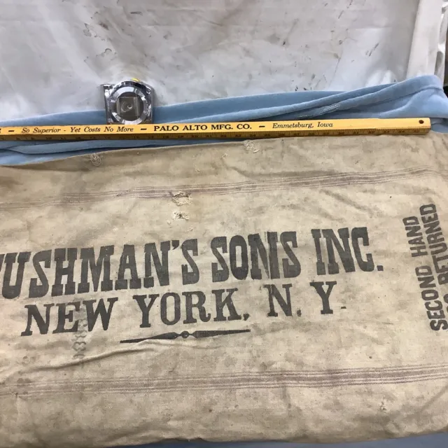 Vintage CUSHMAN’S SONS INC. NEW YORK, N.Y. AMERICAN EXTRA HEAVY Canvas Bag