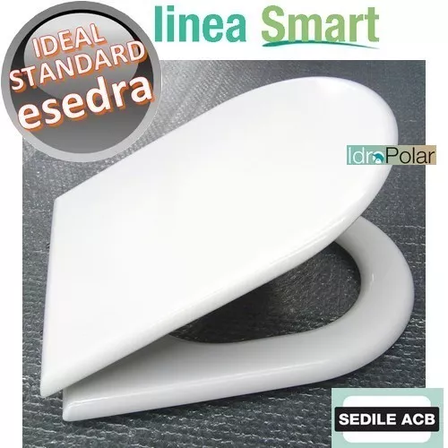 Nuovo Sedile Asse Wc Esedra Ideal Standard Marca Acb Ercos Smart Copriwc Bianco