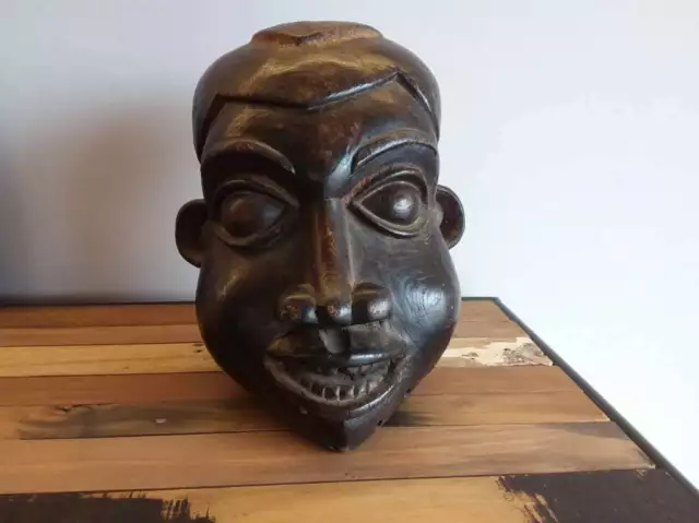 Masque africain rare BAMOUN NGOIN art tribal sculpture ethnographique masque
