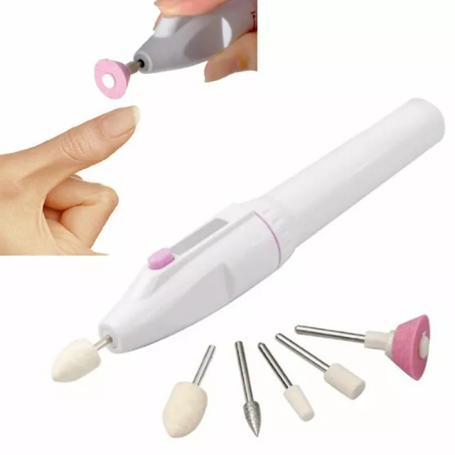 Professional Electric Nail Drill File Portable Manicure Pedicure Machine Set UK