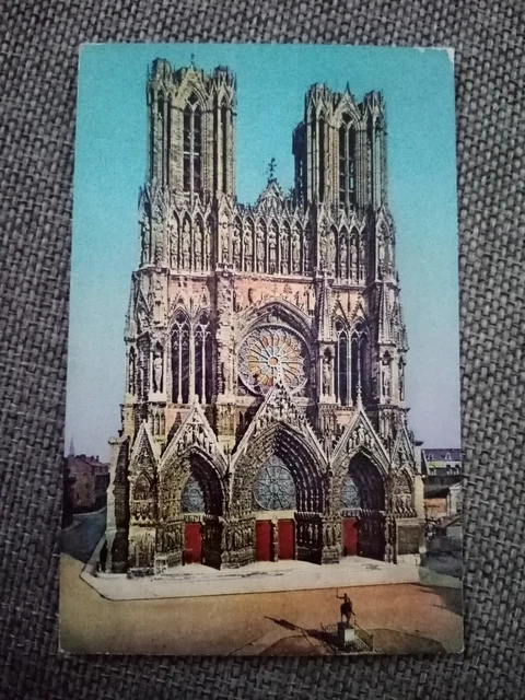 Cpa Reims La Cathédrale