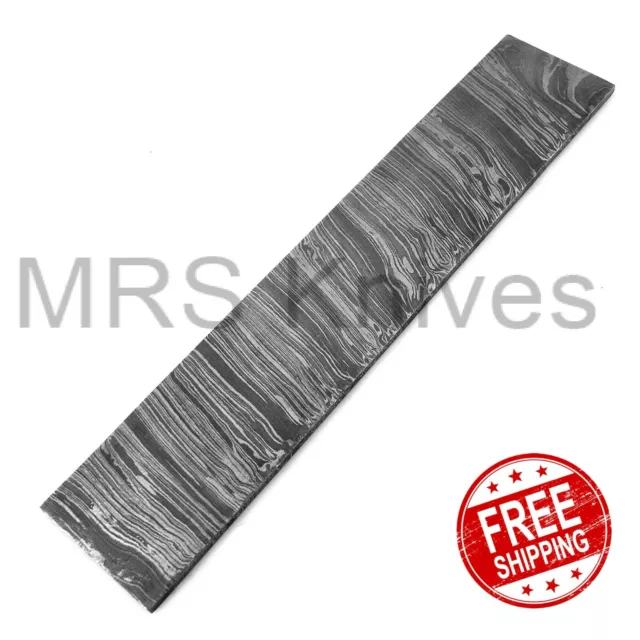 10 INCH CUSTOM HAND FORGED DAMASCUS Steel BILLET BAR KNIFE MAKING FIRE PATTERN