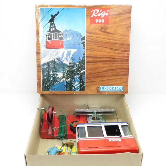 Lehmann Rigi VINTAGE LEHMANN RIGI 900 Manual Cable Car Toy - Complete In Box £47.24 ...
