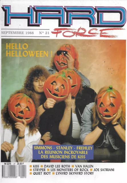 Revue: Hard Force Magazine n° 21 Kiss Roth Van Halen Lynyrd Skynyrd Quiet Riot