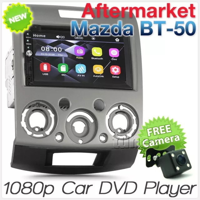 Car DVD Player For Ford Ranger Mazda BT-50 2006-2011 Stereo USB MP3 Radio Fascia