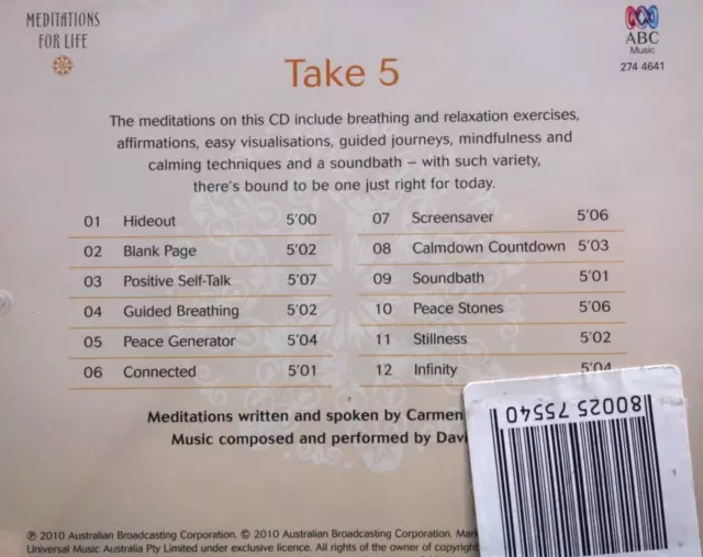 Take 5 - Carmen Warrington, David Jones - CD, NEW 2