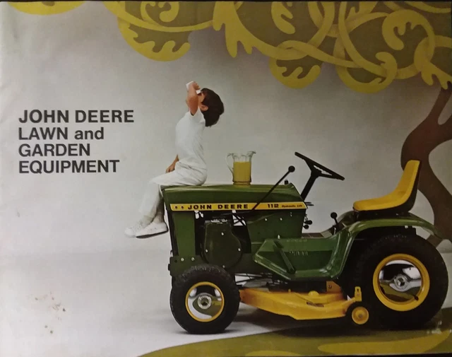 JOHN DEERE 140 112 RARE Patio Custom Color Brochure Lawn Garden Tractor