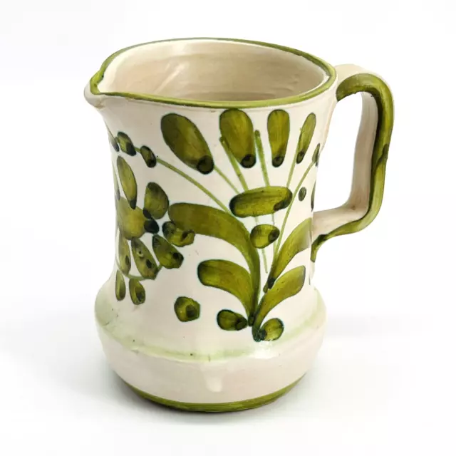 Vtg H.h. Italy #7201 Decorative Clay Creamer/Pitcher/Tooth Pick Holder-Mcm-Htf