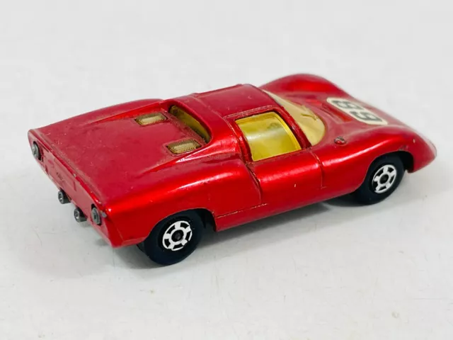 Vintage 1970s Lesney Matchbox No. 68 Porsche 910 race car Diecast Toy 3