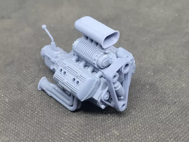 Blown 572 BBC model engine resin 3D printed 1:24-1:8 scale