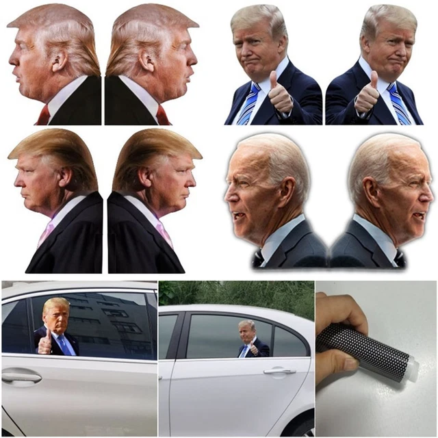 Car Decoration Car Sticker Left Right Passenger Window Side Trump Biden Stikcer