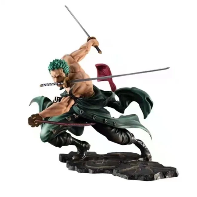 Figurine Anime One Piece Roronoa Zorro - 20.5 Cm PVC - Collection Décoration - Cadeau Fan