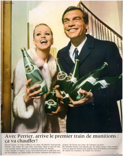 ▬► PUBLICITE ADVERTISING AD eau gazeuse PERRIER Munitions