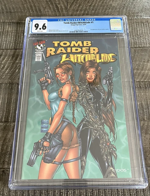 Image Top Cow Tomb Raider Witchblade #1 CGC 9.6 WP 1st App Lara Croft Turner Key