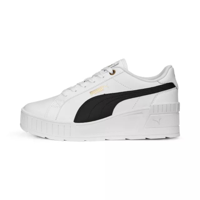 PUMA Karmen Wedge, Chaussures de Football Femme, Blanc, 36 EU