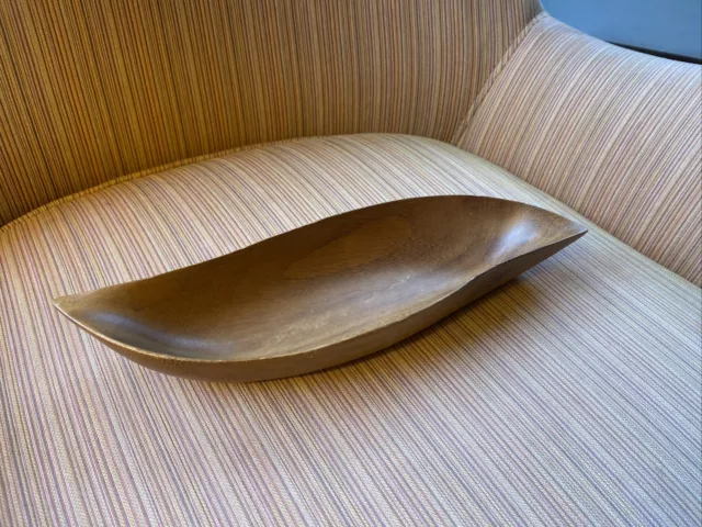 Midcentury Modern Blair Hawaii Signed Wood Handcarved Bowl