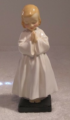 Royal Doulton Bedtime # 842481 Praying Porcelain Little Girl Figurine 1952