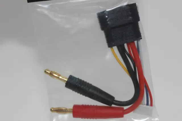 Charger 1350-4 1351-4  Adapter Kabel Traxxas ID Male auf 4mm Bullet + XH für 4S