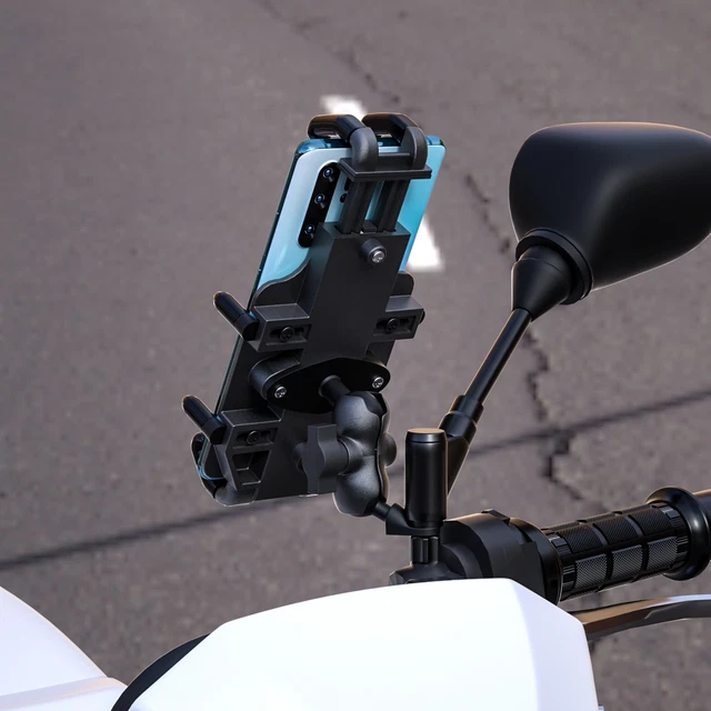 Staffa telefono moto più angoli di montaggio antiscivolo regolabile moto