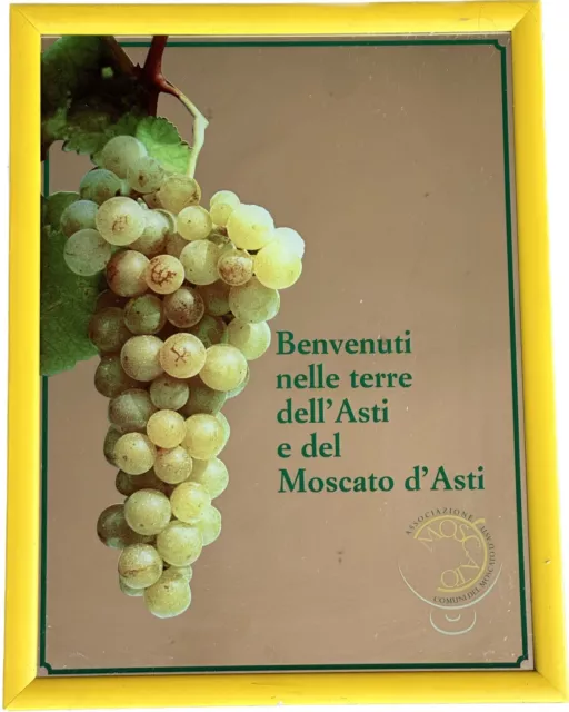 Muscat D'Asti Association Miroir Publicitaire 43x33cm